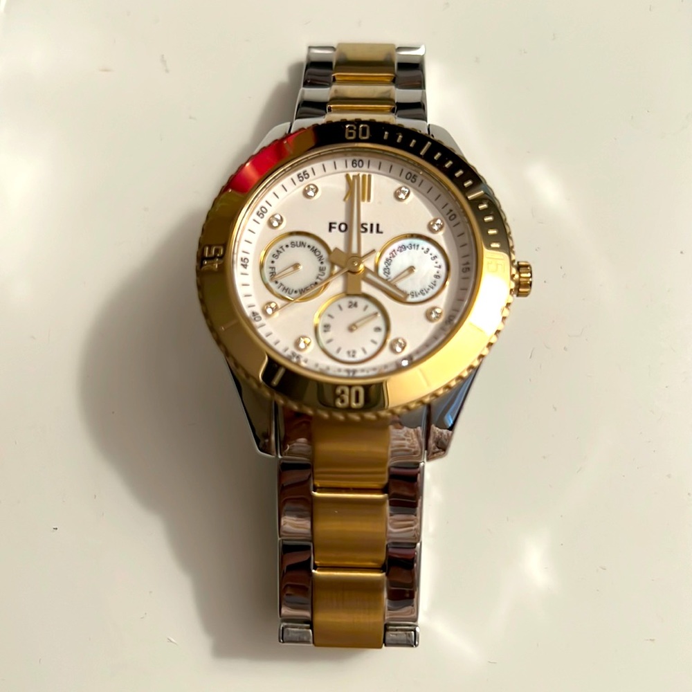 Fossil two tone women’s watch